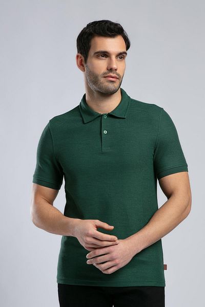 Lee Cooper Ανδρικό μπλουζάκι με γιακά πόλο - Emerald
