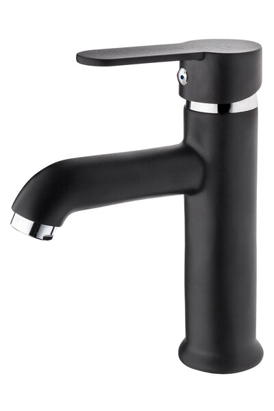 GMS Zirve Black Chrome Sink Faucet Mixer Zrv300K Double Entry