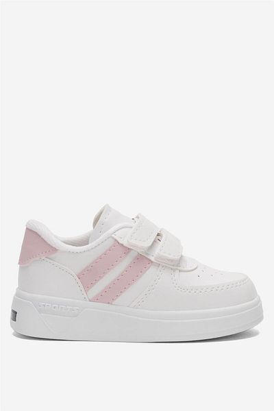 Liger Lighted Unisex Comfortable Lightweight Children's Sports Shoes White - Powder