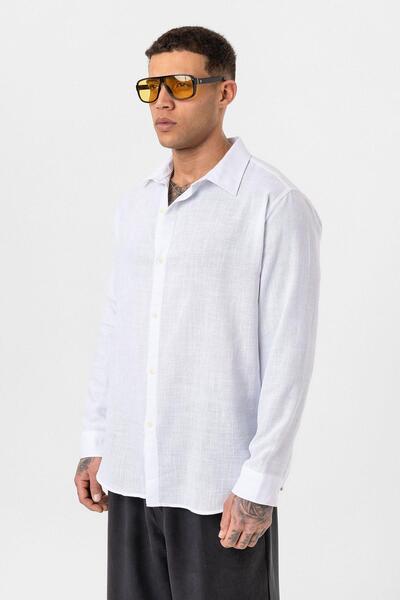 Vamos Оверсайз з довгими рукавами, верхня частина екрю