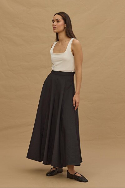 Fahhar Godeli Maxi Skirt - Black