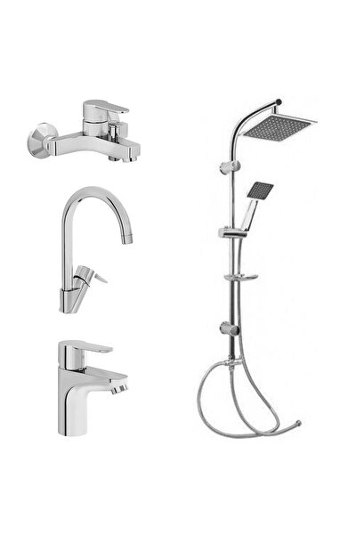 Artema Win S Batarya Set Ve Gms Karine Tepe Yağmurlama Duş Takımı