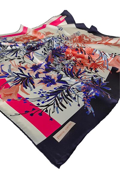 Pierre Cardin Pi̇erre Cardi̇n Silk Crepe Satin Scarf 2025 Summer Season 7501230 -321
