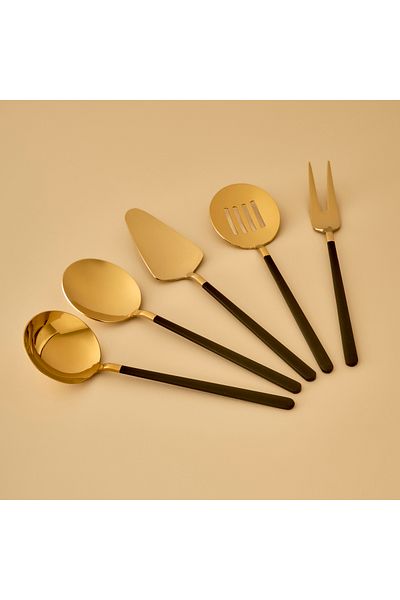 Bella Maison Siena 5 Piece Service Set Gold-Black