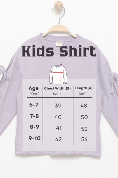 Divonette Girl's 100% Cotton Ecru Sweatshirt with Bow - Casual and Stylish Style