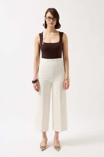 Black Fashion Square Neck Thick Straps Brown Bodysuit