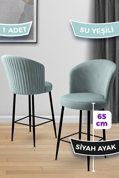 Canisa Alte Serisi 1 Adet 65 Cm Su Yeşili Ada Mutfak Bar Sandalyesi Babyface ...