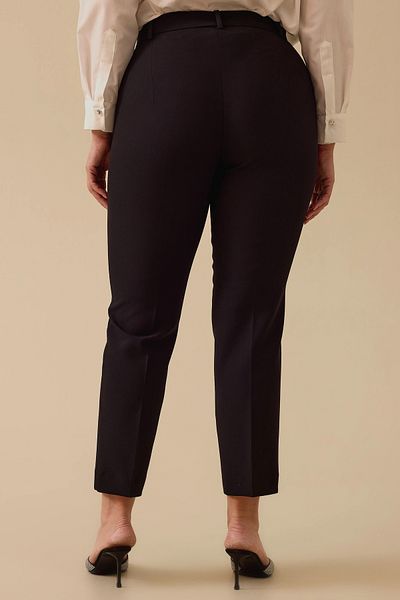 Galaxie Plus Size Buttoned Pocket Ankle Length Pants