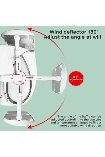COOYA Retractable Air Conditioner Deflector, Adjustable Air Diverter Cover Telescopic Anti-Wind Baffles