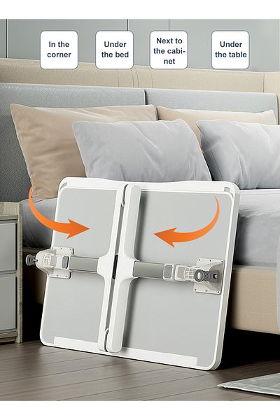 KidLe Laptop Desk for Foldable Table with USB/Storage Drawer/Cup Holder/Tablet Stand/Book Shelf