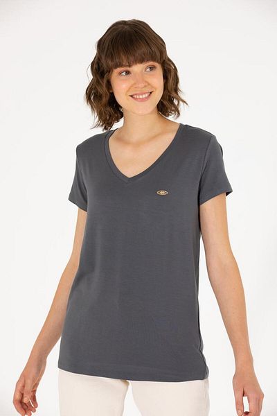 U.S. Polo Assn. V-Neck Feminine T-Shirt- We Recommend You to Buy One Size Smaller.