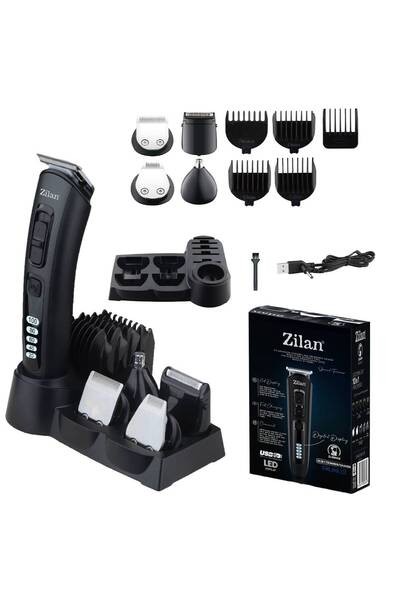 Zilan Zilan ZLN5919 10 in 1 Hair Trimmer, Removable Heads, For all body areas, LED display