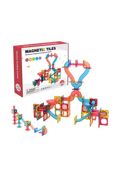 COOYA 178 Piece Magnetic Tiles,Educational Building Blocks, Magnet Construction Toys for Toddlers & Kids