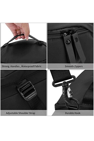 COOYA Large Capacity Sports Gym Bag,with Shoes Compartment & Wet Pocket, Sports Gym Bag for Men & Women