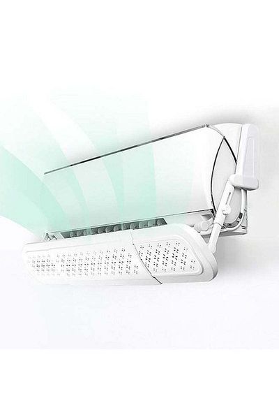 COOYA Retractable Air Conditioner Deflector, Adjustable Air Diverter Cover Telescopic Anti-Wind Baffles