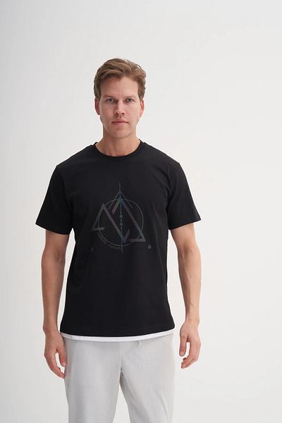 Cazador Μπλουζάκι με βαμβακερή στάμπα με κανονική εφαρμογή