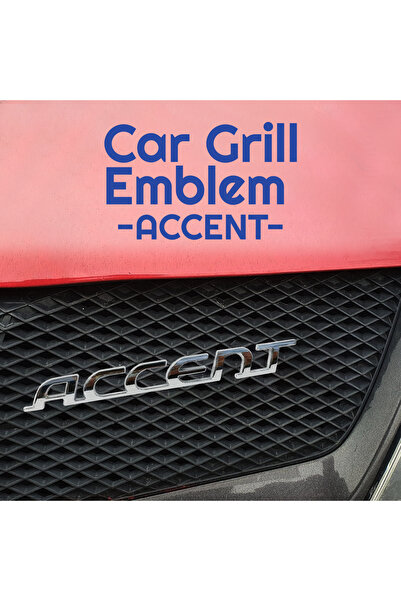 Generic Car Grille Emblem, Universal Car Emblem, Car front Grille Badge, Car Accessories (ACCENT)