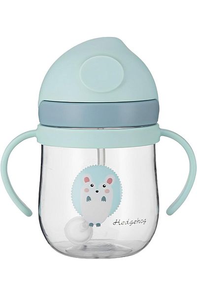 COOYA Spill-Proof Baby Training Cup, Toddler Cup with Straw and Handle, Anti-drop, Anti-leakage (300ml)
