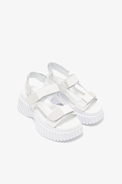 Louis Cardy Spencer White Genuine Leather Women's Sandals