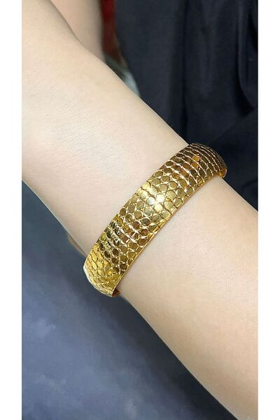 12 gr (GRAM) Bal Peteği Şarnel Bilezik Yatırımlık İşçiliksiz 22 Ayar Altın