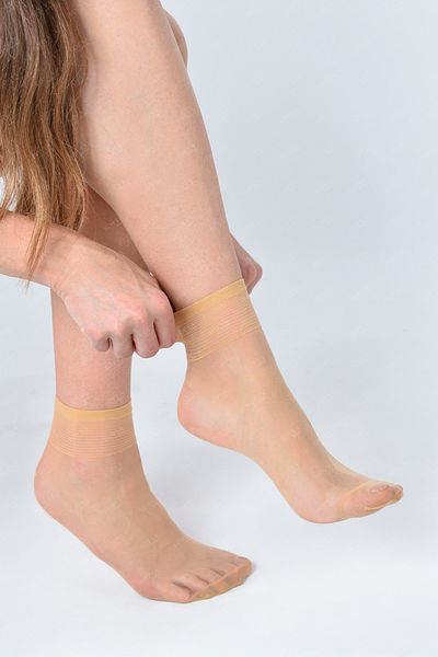 Sofya Passion Șosete de damă Fit 15 subțiri, strălucitoare, din 2 bucăți din tul - Sosete de damă din piele flexibilă și durabilă Nr.:51