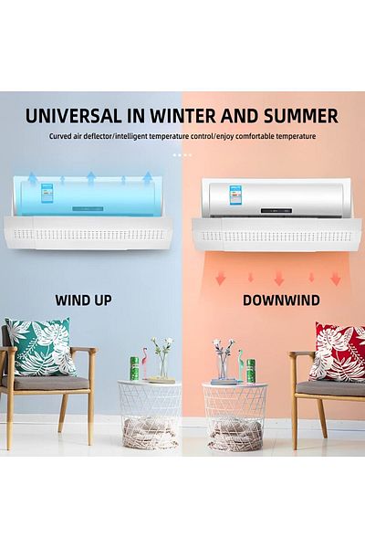 COOYA Wind Deflector, Air Conditioning Deflector, Anti Direct Blowing Windshield, Adjustable