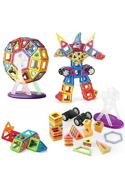 COOYA Magnetic Building Blocks, 3D Building Blocks, Early Learning Toys, for 3-7 Years Old (95 PCS)