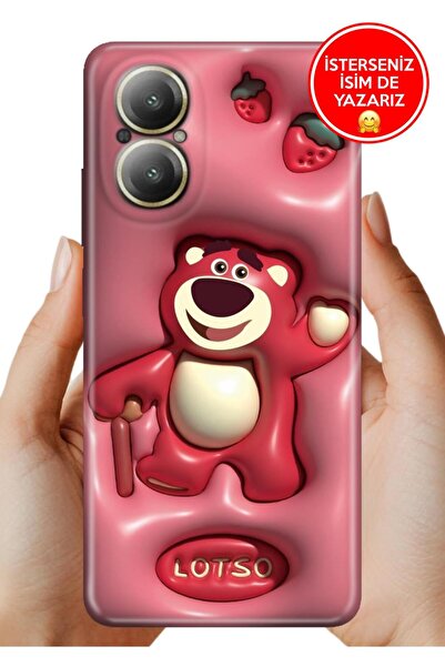 realme 12 Lite uyumlu Kılıf Desenli Baskılı Lens Korumalı Silikon Lotso