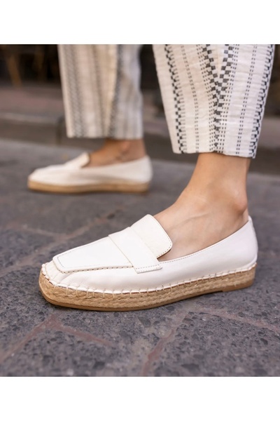 Butik Noble Shoes Real Leather Women Espadrille Loafer