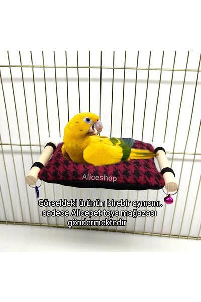 Alice Mixed Color Perch Bed - Good Quality Hammock and Pillow Resting Area for Birds