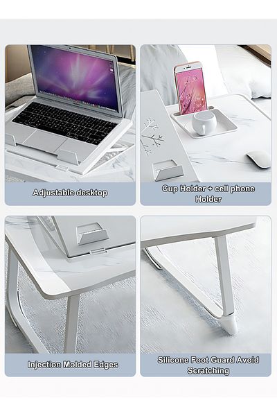 KidLe Laptop Bed Tray Table,Portable Lap Desks with Foldable Legs