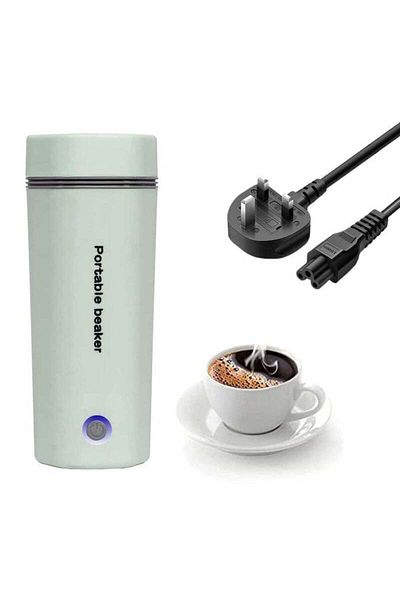 COOYA Travel Electric Kettle, Portable Mini Heating Cup, 3 in 1 Mini Thermos Stainless Steel Inner Liner