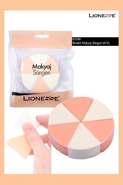 Lionesse Latex 6-Piece Makeup Sponge 63180