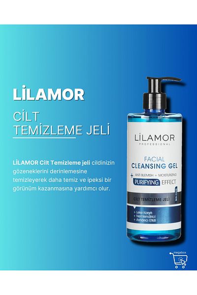 Lilamor Effective 400ml Skin Cleansing Gel Anti-Blemish Moisturizing Purifying