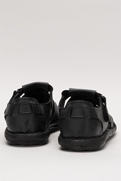 Liger Men's Inside and Outside Genuine Leather Orthopedic Summer Flexible and Very Light Casual Shoes Sandals Black