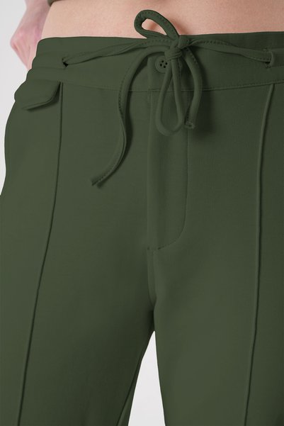 UNIQVIBE Organic Cotton Khaki Women's Sweatpants