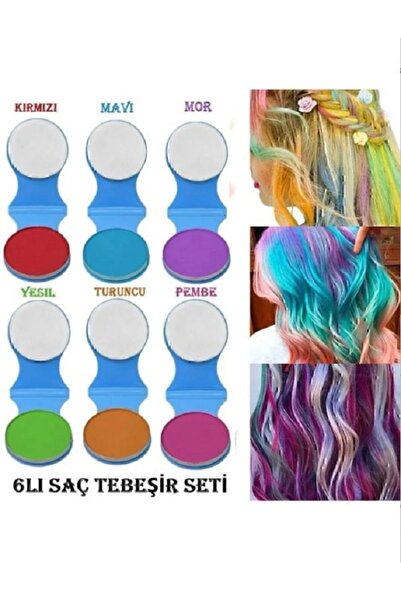 Deep Passion 6lı Saç Tebeşiri Saç Boyası Seti