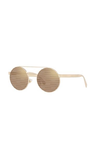 Versace 2210 1252V3 Light Mirror Gold Sunglasses