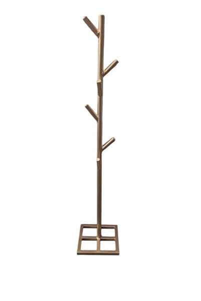 KORKMAZLAR EV DEKORASYON Gold Askılık Metal Elbise Mont Kıyafet Askılığı