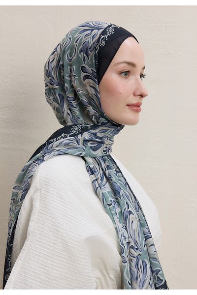 Fresh Laura Desen Drink Shawl and Mintaqta Crepe