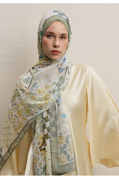 Fresh BELLA DESEN İPEK KREP ŞAL ÇAĞLA YEŞİLİ