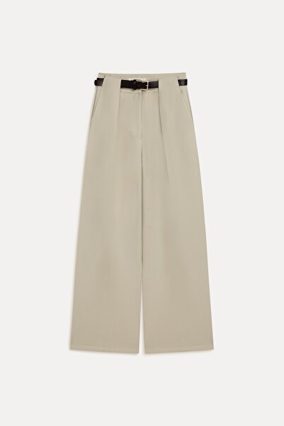 VATKALI Kemerli straight fit  pantolon