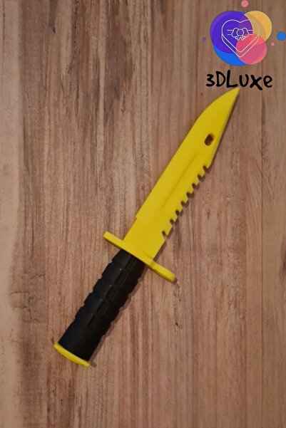 3DLuxeDekor Cs:go M9 Bayonet Bıçak Sarı Figür (KESİCİ DEĞİLDİR)