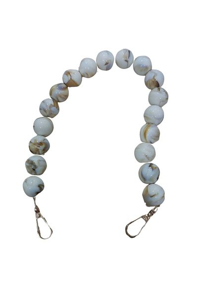 MBB ETİCARET Bag Strap 40 cm Acrylic Round Cream