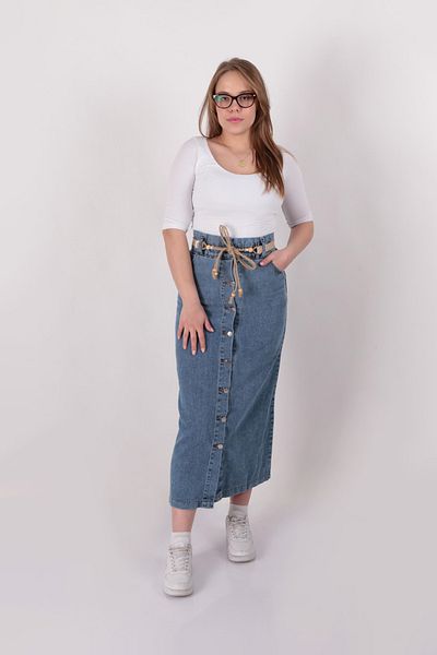 Aynaz 18048 Fusta Jeans de damă