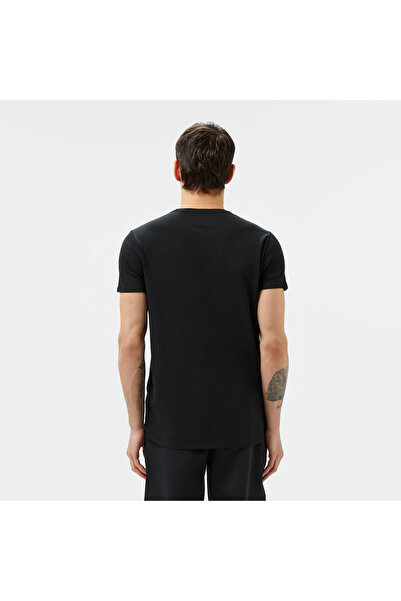 Lacoste Erkek Slim Fit Bisiklet Yaka Siyah T-Shirt