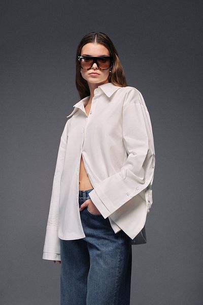 VATKALI Oversize Shirt with Double Cuffs