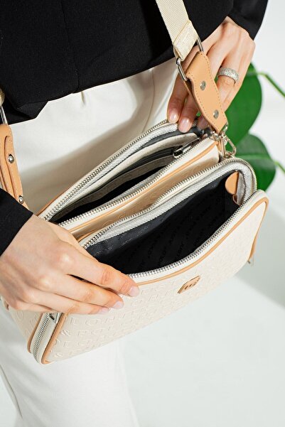 Just Polo Women's 3D Just & Polo Patterned Bag Vegan Shoulder and Hand Bag Size: 16X26 cm