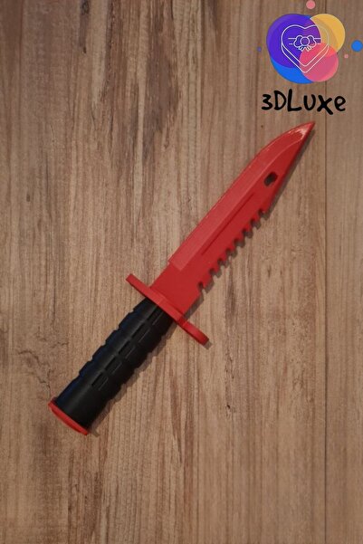 3DLuxeDekor Cs:go M9 Bayonet Bıçak Kırmızı Figür (KESİCİ DEĞİLDİR)