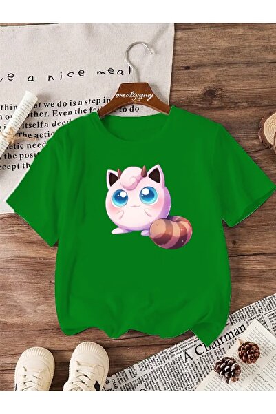 H&GHAMLEGİYİM تي شيرت Jiggly Puff مطبوع للأطفال مقاس كبير